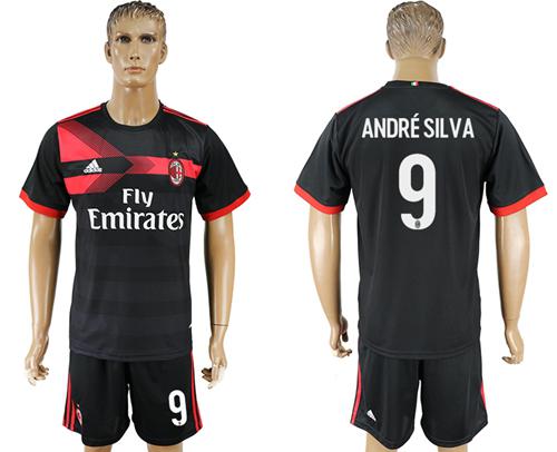 AC Milan #9 Andre Silva Away Soccer Club Jersey